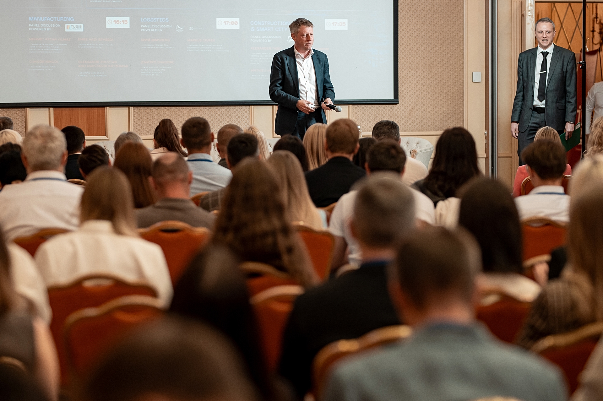 Speaker addressing the audience at the U-Nation Conference in Odesa