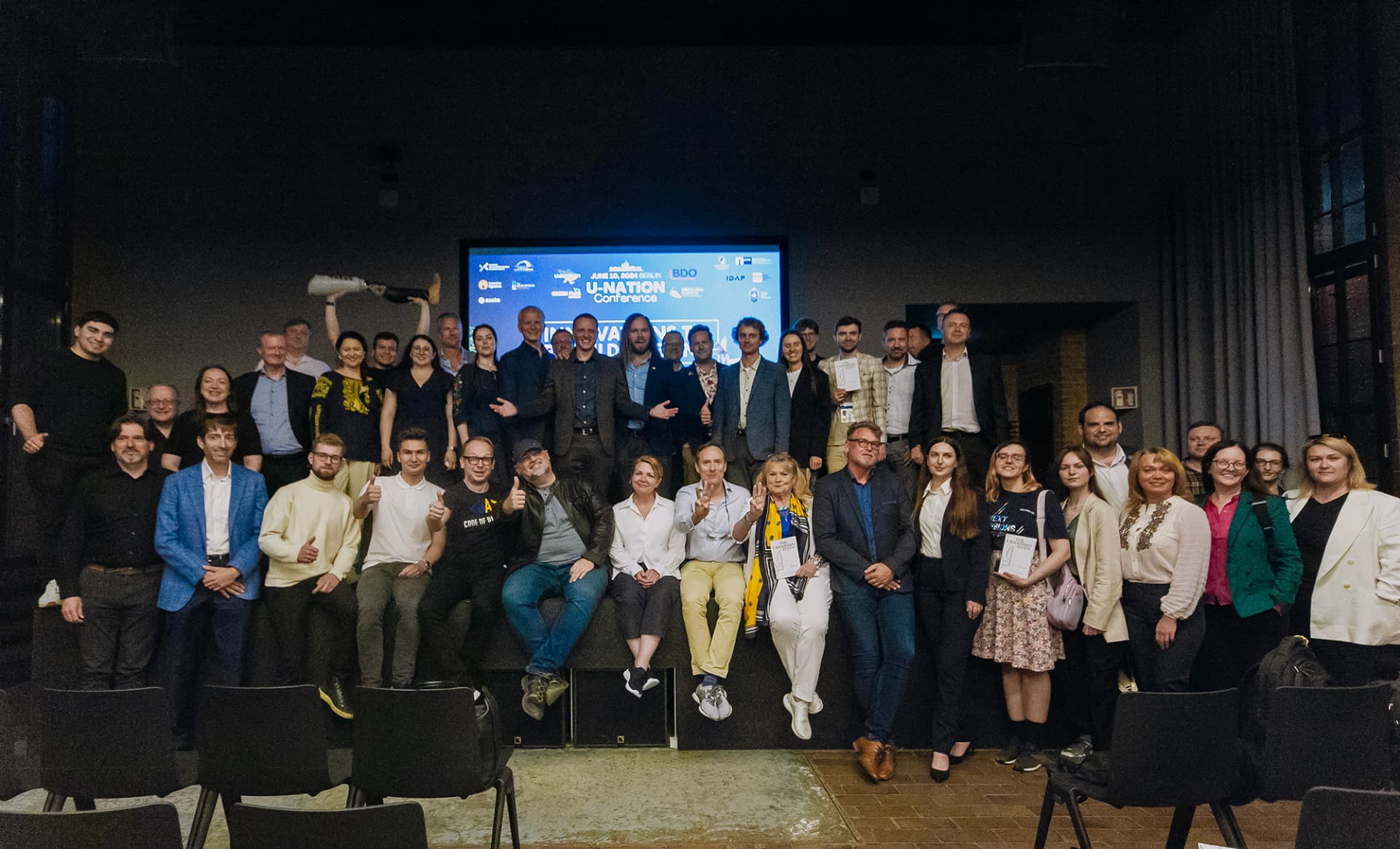 Group photo of participants at the U-Nation Conference in Berlin