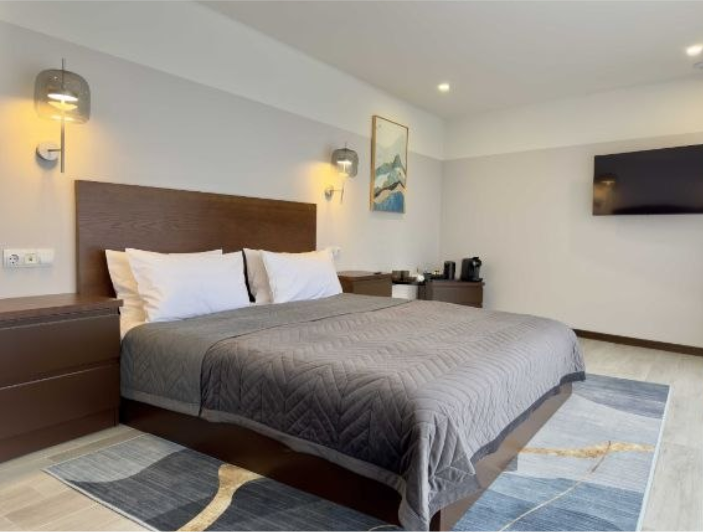 Guest room interior at the resort