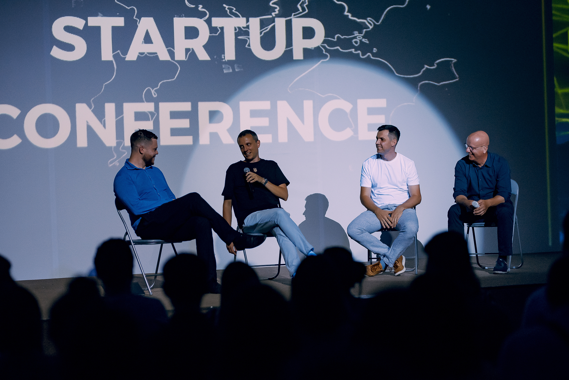 Panel on stage at The Ukrainian Startup Conference